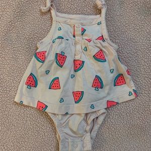 Pink Watermelon and Heart One-piece